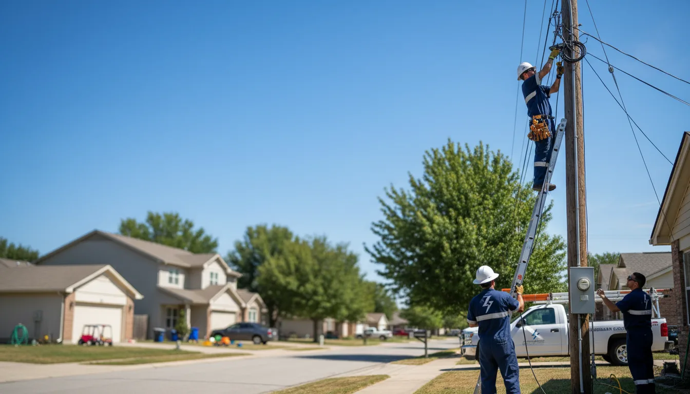Residential electrician providing installation services in Dewey, IL